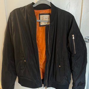 Womens Black and Orange Jacket